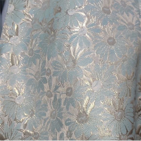 Ryu Mint Sleeveless Brocade A-Line Dress - Picture 11 of 16